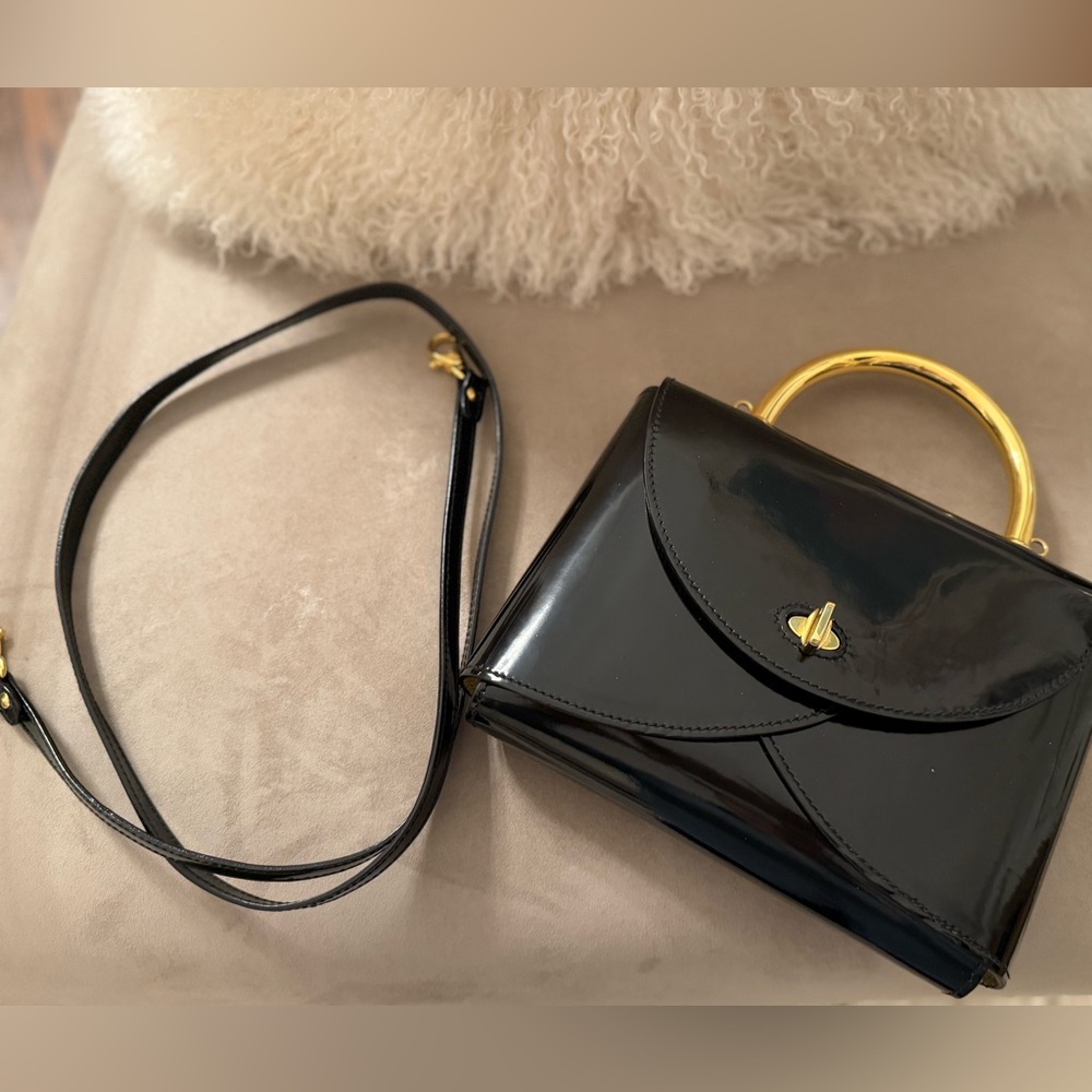 Unique Walter Steiger patent leather made in Italy origami purse - Picture 3 of 16